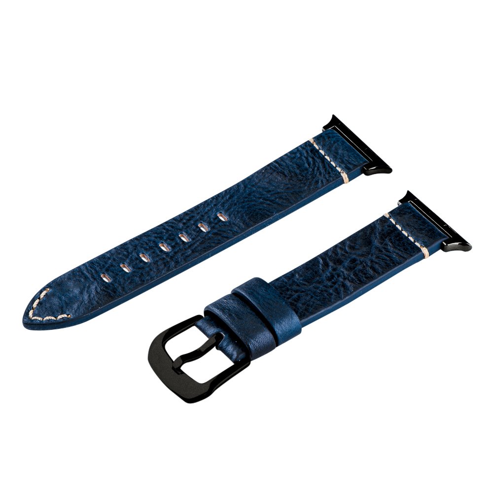 Genuine Leather Apple Watch Band 38mm - Aged Saddle for Men & Women | Work & Casual Wear
