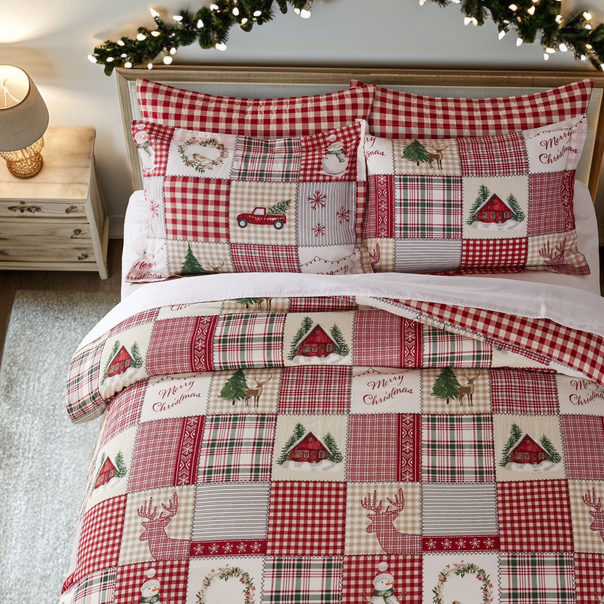 Cozy Christmas Duvet Cover Set - Holiday Bedding for Festive Home Decor | Perfect for Winter Bedrooms & Guest Rooms