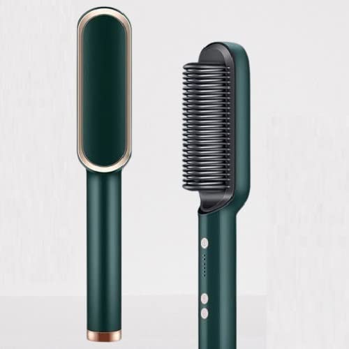 TILCHINH Hair Straightener Comb for Women & Men - 2 in 1 Styling Brush & Flat Iron with Temperature Control | Perfect for Home Use, Travel & Salon Styling (Multiple Colors)