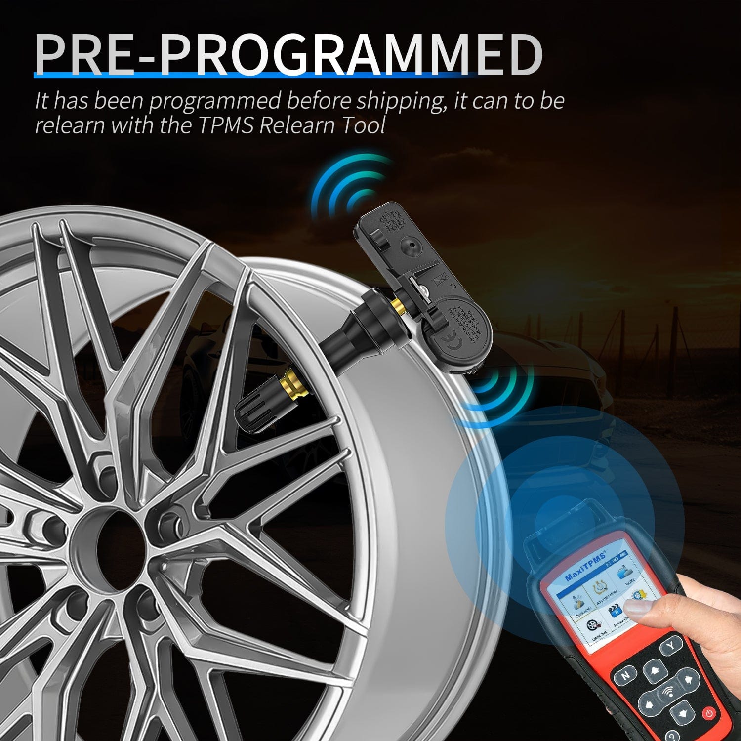 315MHz TPMS Sensor for 2007-2013 Chevrolet GMC Buick Cadillac Hummer Pontiac Saturn SAAB Suzuki | Tire Pressure Monitoring System Replacement | Perfect for Highway Driving & Winter Road Safety