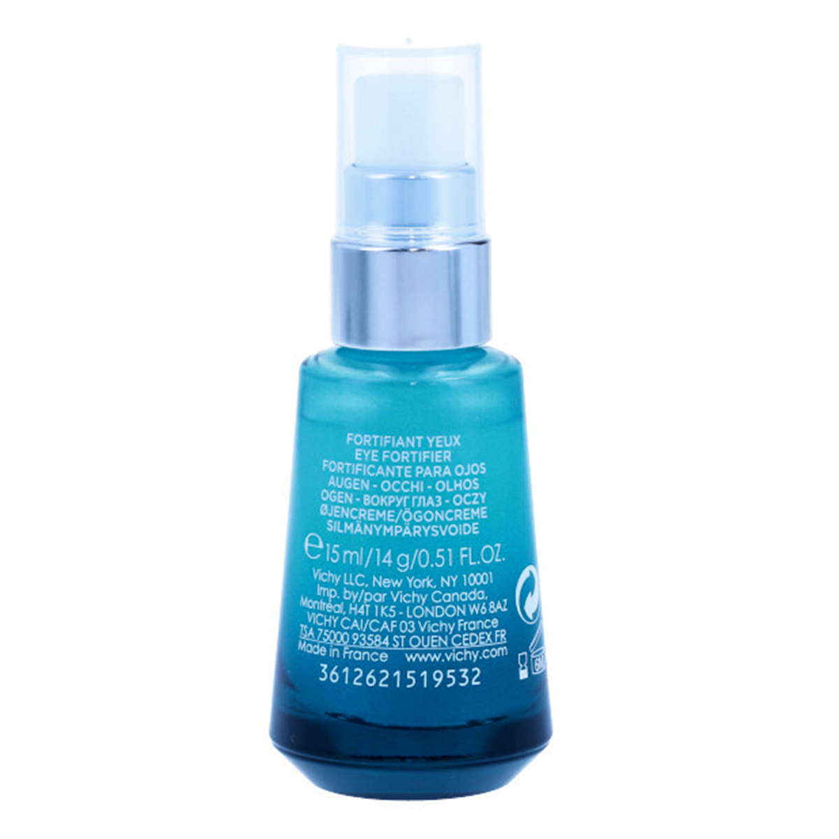 Vichy Mineral 89 Eye Serum - Hydrating & Repairing Eye Cream for Dark Circles & Puffiness - 0.5 fl oz - Daily Under Eye Treatment for Sensitive Skin - Perfect for Morning & Night Skincare Routine