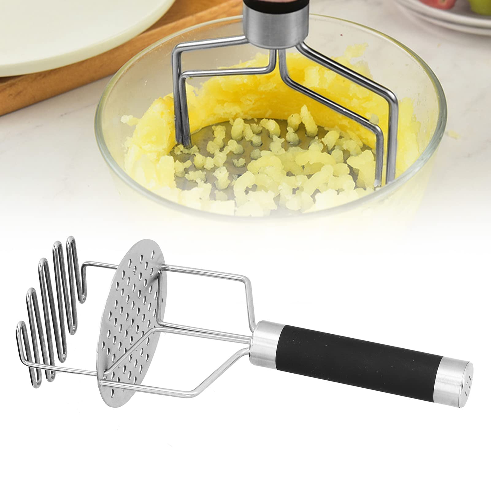 Stainless Steel Potato Ricer & Masher - Heat Resistant Kitchen Tool for Perfect Mashed Potatoes, Baby Food & Purees | Ideal for Home Cooking, Restaurants & Meal Prep