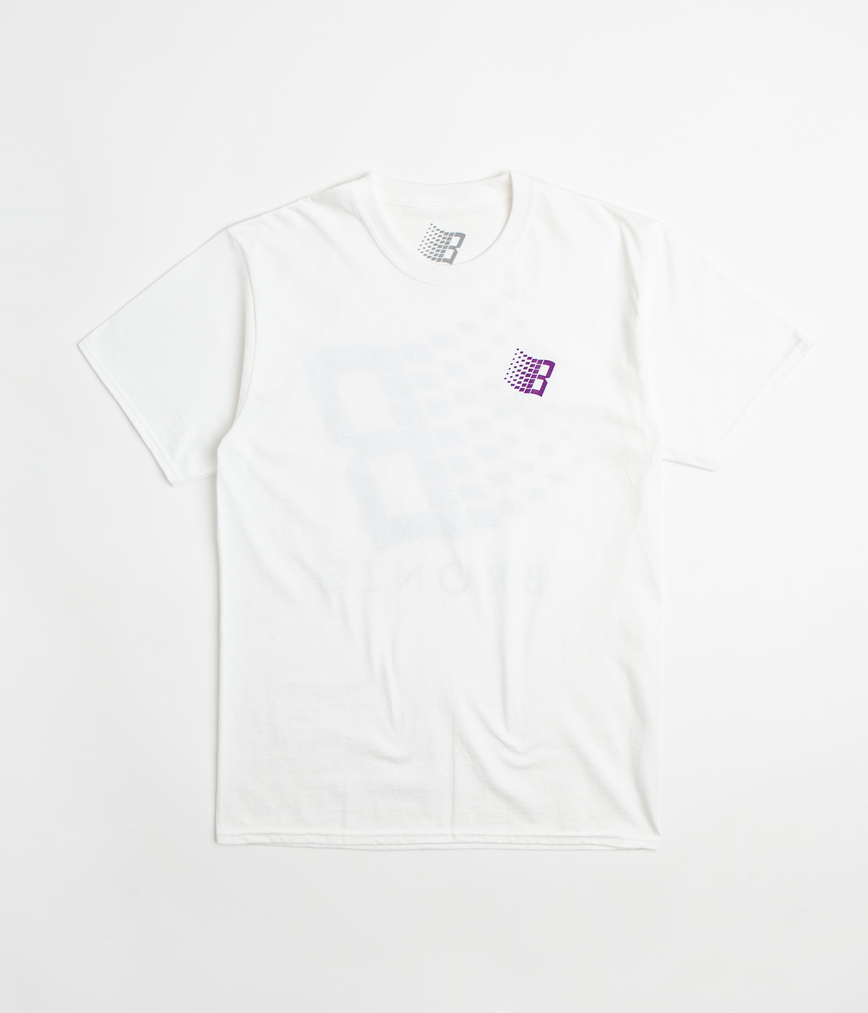 Bronze 56K Polka Dot Logo T-Shirt - White Cotton Graphic Tee for Men & Women | Casual Wear, Street Style, Music Festival Outfit