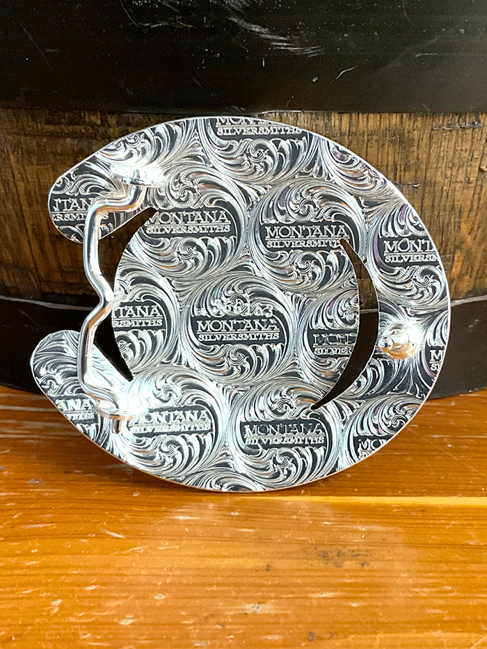 Montana Silversmiths 61375 593 Ranch Bucking Horse Belt Buckle - Western Cowboy Style for Jeans & Rodeo Outfits