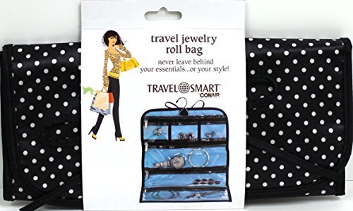 Travel Jewelry Roll Bag - Compact & Secure Jewelry Organizer for Necklaces, Rings & Earrings | Perfect for Travel, Vacation & Business Trips