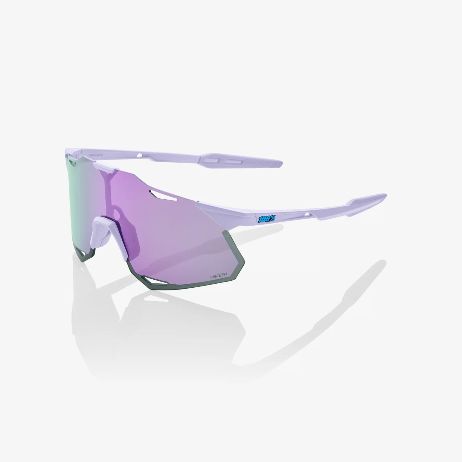 Hypercraft Xs Soft Tact Lavender Sunglasses with Mirror Lens - UV Protection Polarized Shades for Outdoor Sports & Fashion