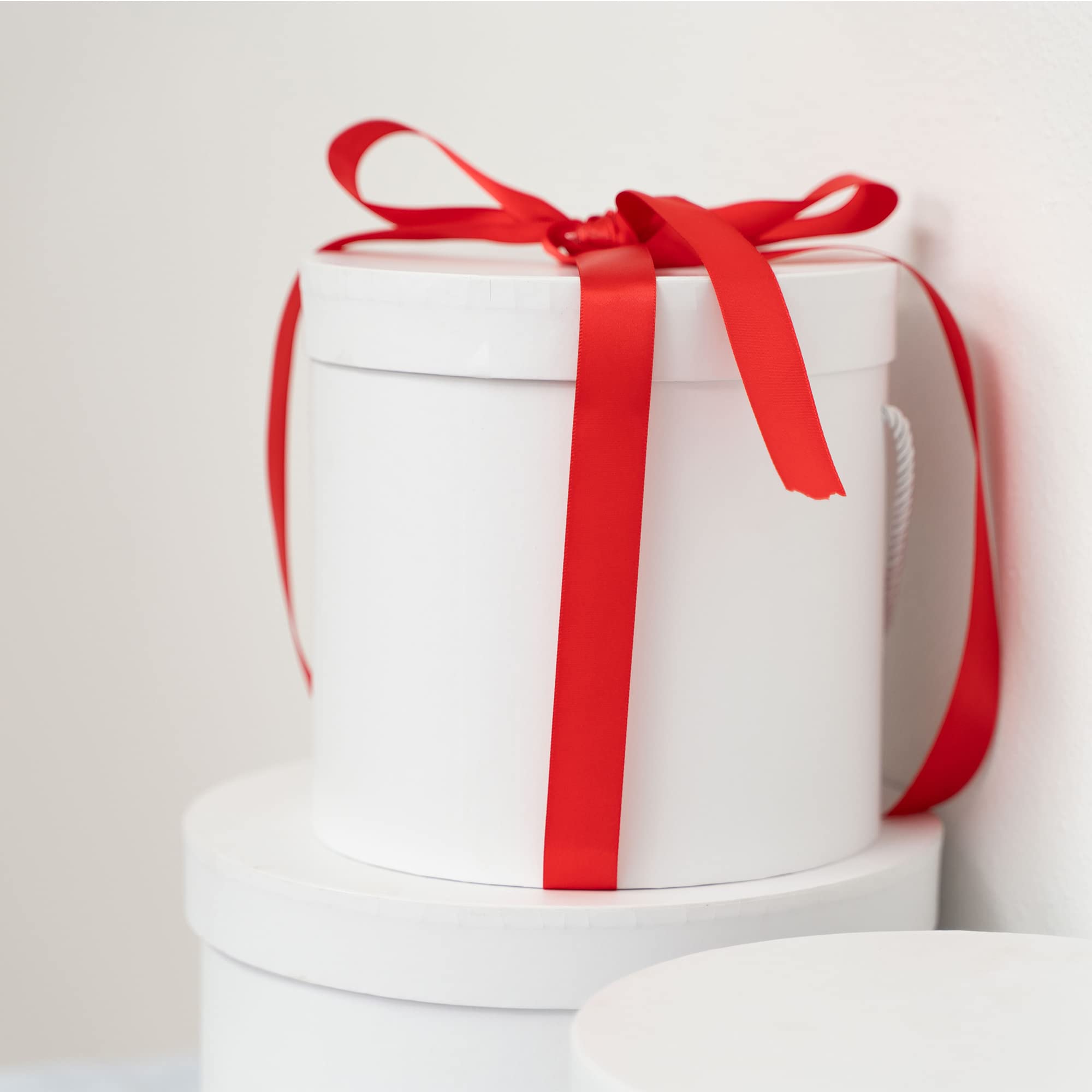 Elegant White Gift Boxes with Lids - 3pc Set for Weddings & Birthdays