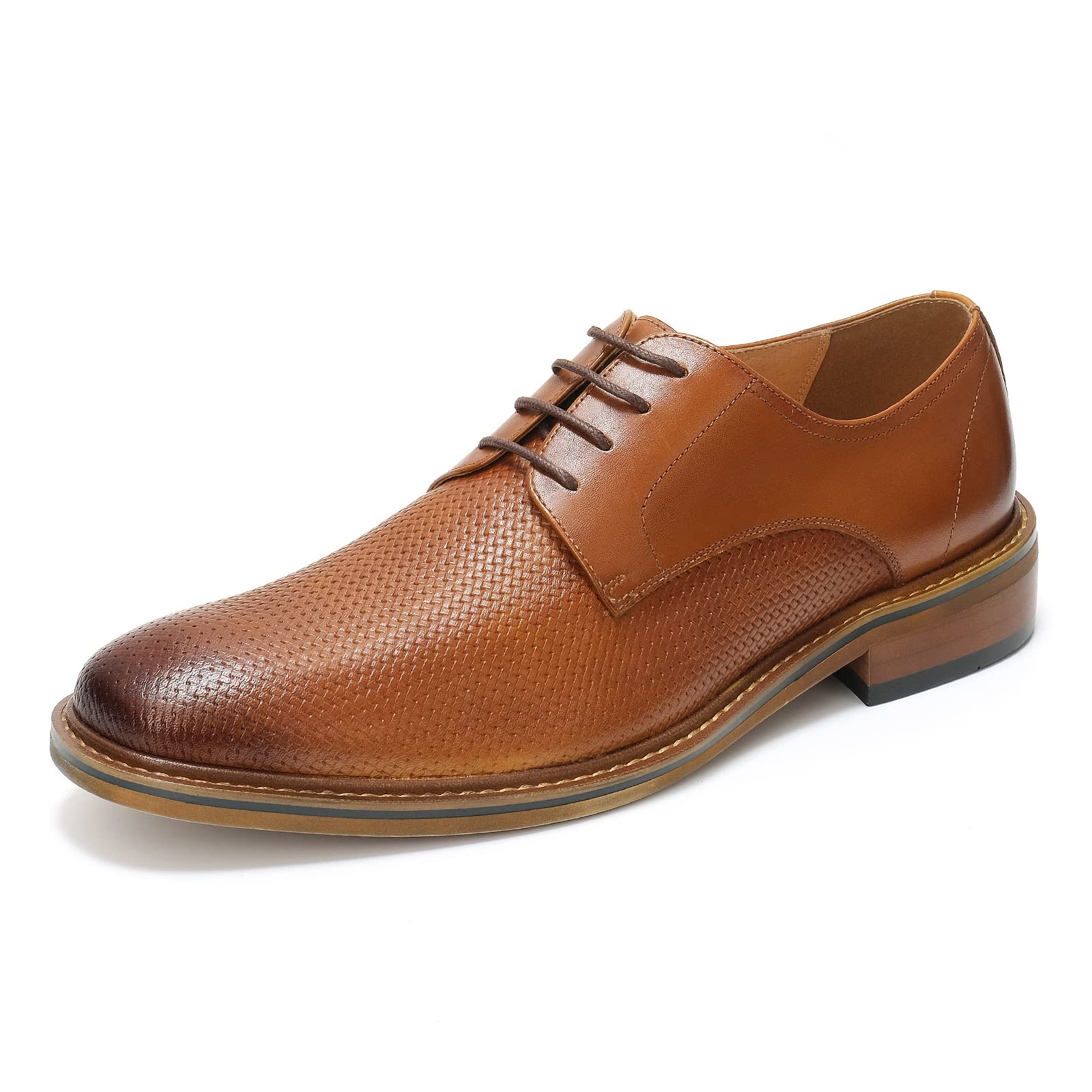 RITIZEN Men's Oxford Dress Shoes - Classic Lace-Up Formal Shoes for Business, Wedding & Office | Premium Leather Business Attire for Professional Men