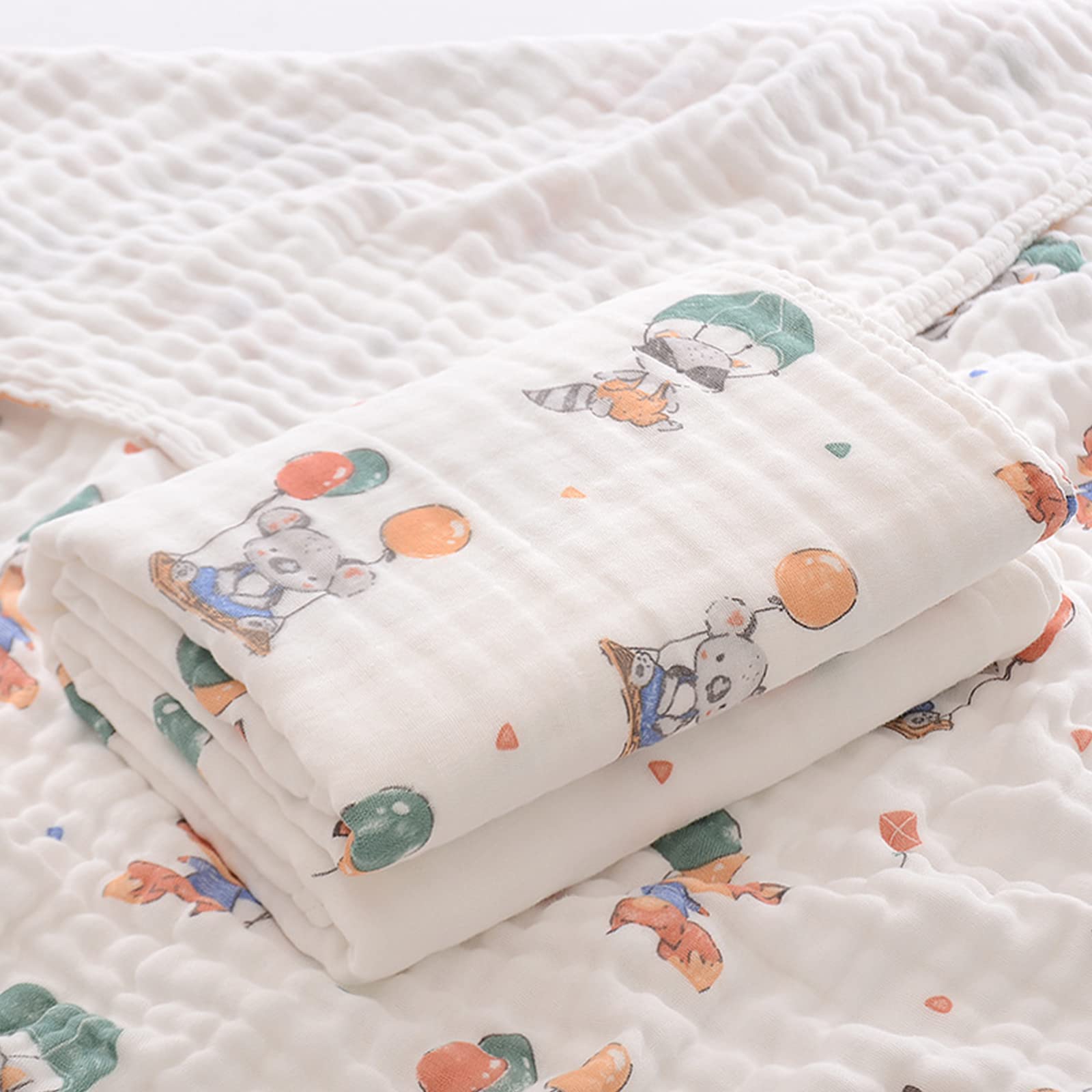 Super Soft Baby Bath Towel with Cute Cartoon Patterns - 100% Cotton Newborn & Infant Bath Towel for Gentle Skin Care - Perfect for Bath Time, Swimming, and Nursery Use