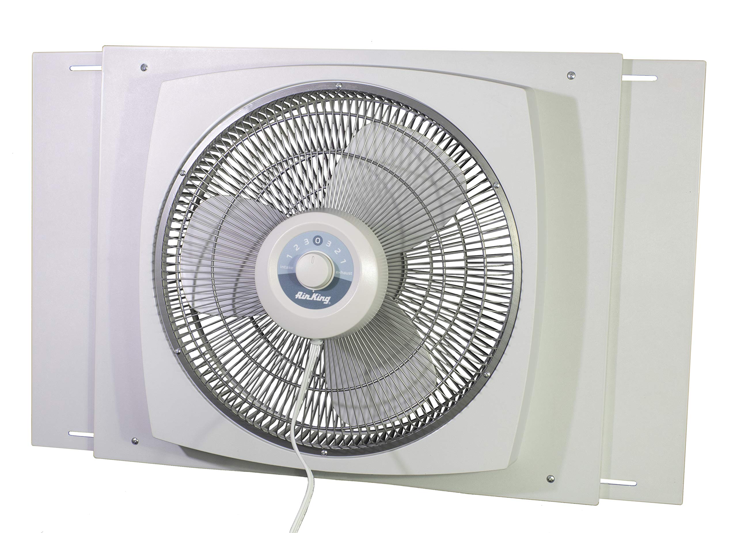 Air King 9155 16-Inch White Window Fan - Powerful Ventilation for Home & Office - Perfect for Cooling, Air Circulation & Energy Savings