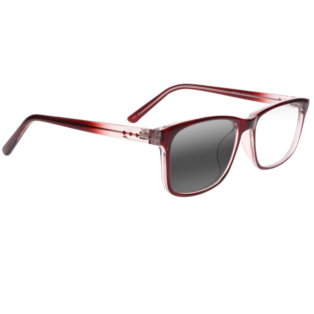 Progressive Transition Photochromic Reading Glasses for Men & Women - Light Adjusting Multifocal Eyewear for Indoor/Outdoor Use, Reading, Driving & Computer Work