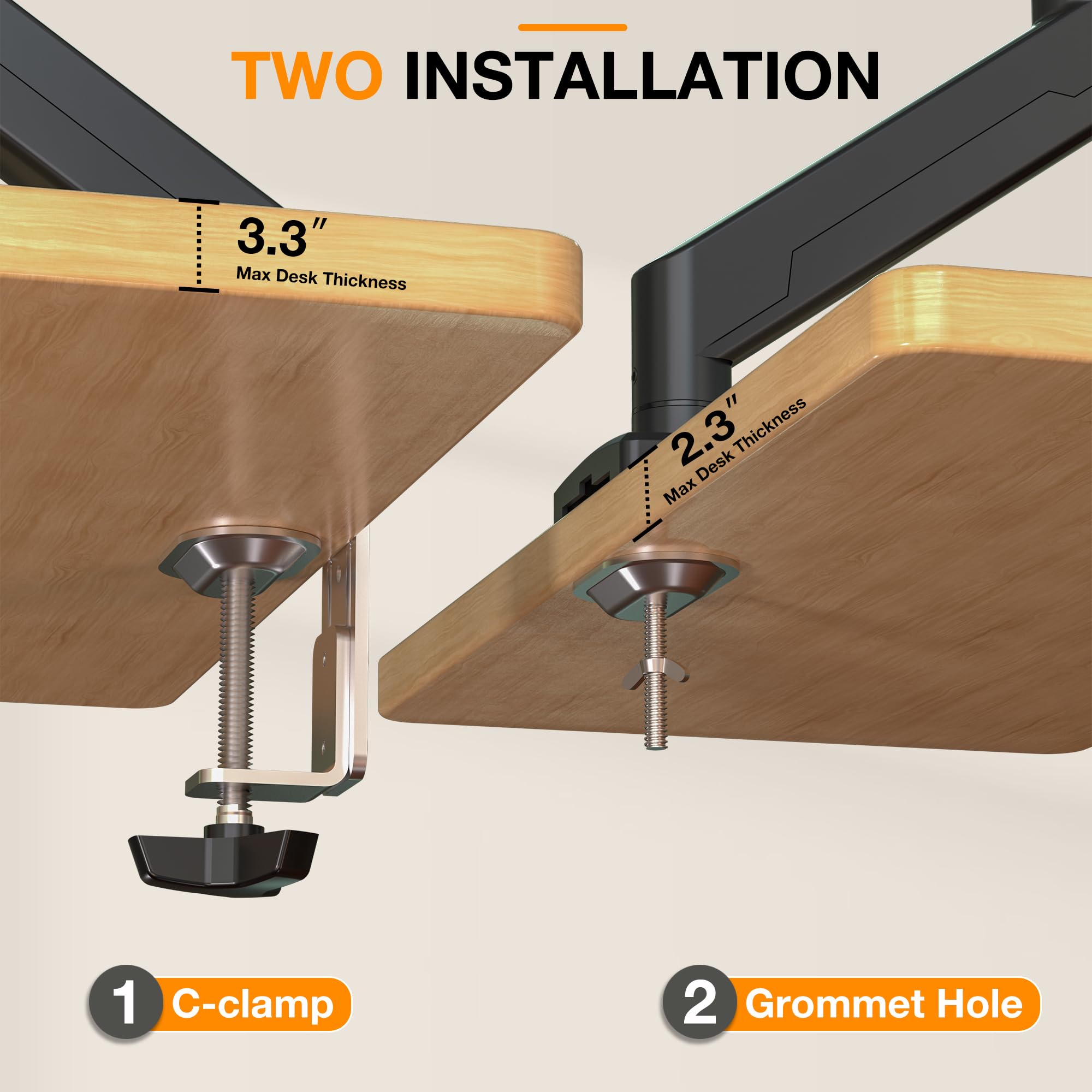Charmount Gas Spring Monitor Arm for 13-32