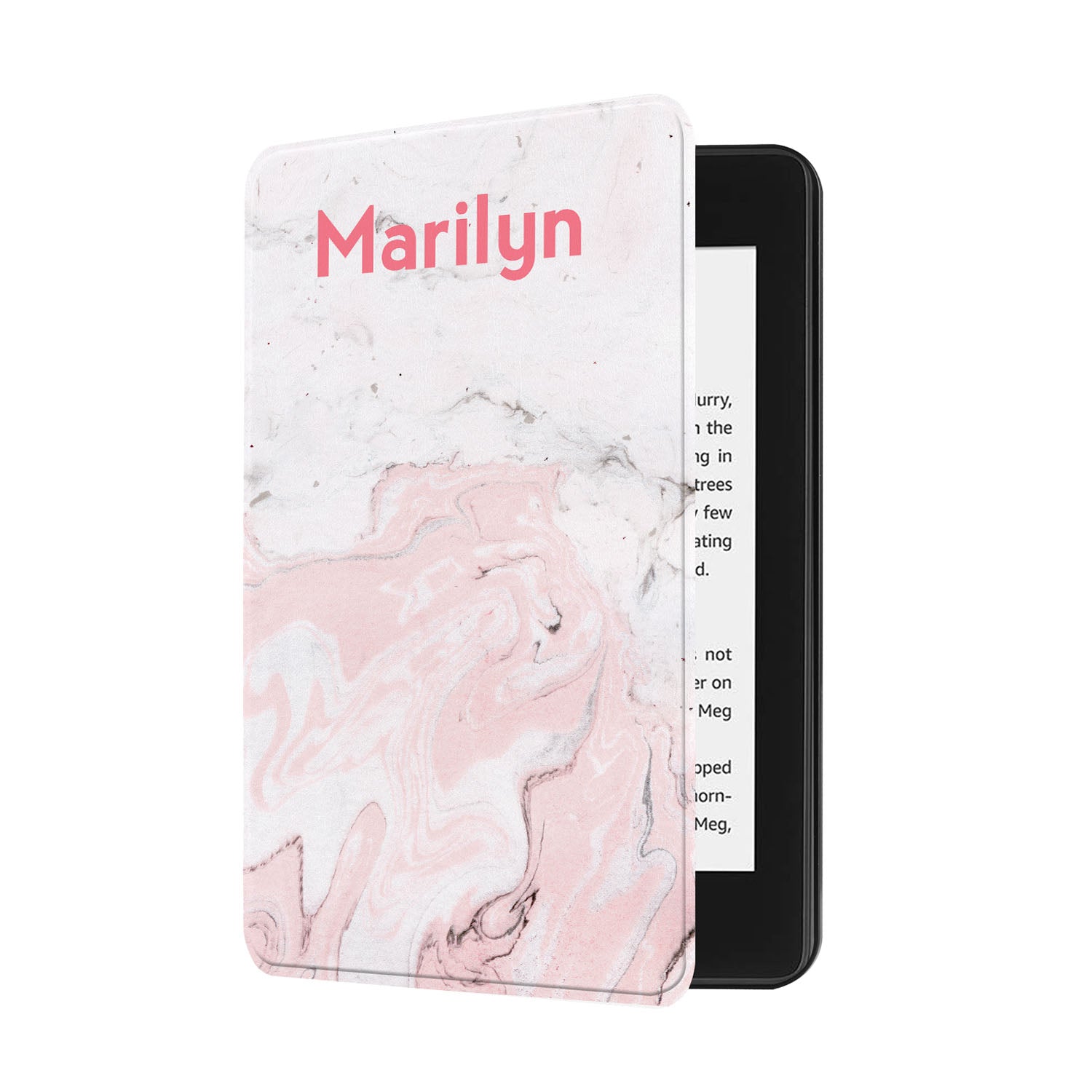 Premium Pink Marble Kindle Case - Slim Protective Cover for Kindle E-Reader | Perfect for Travel, Work & Home Use