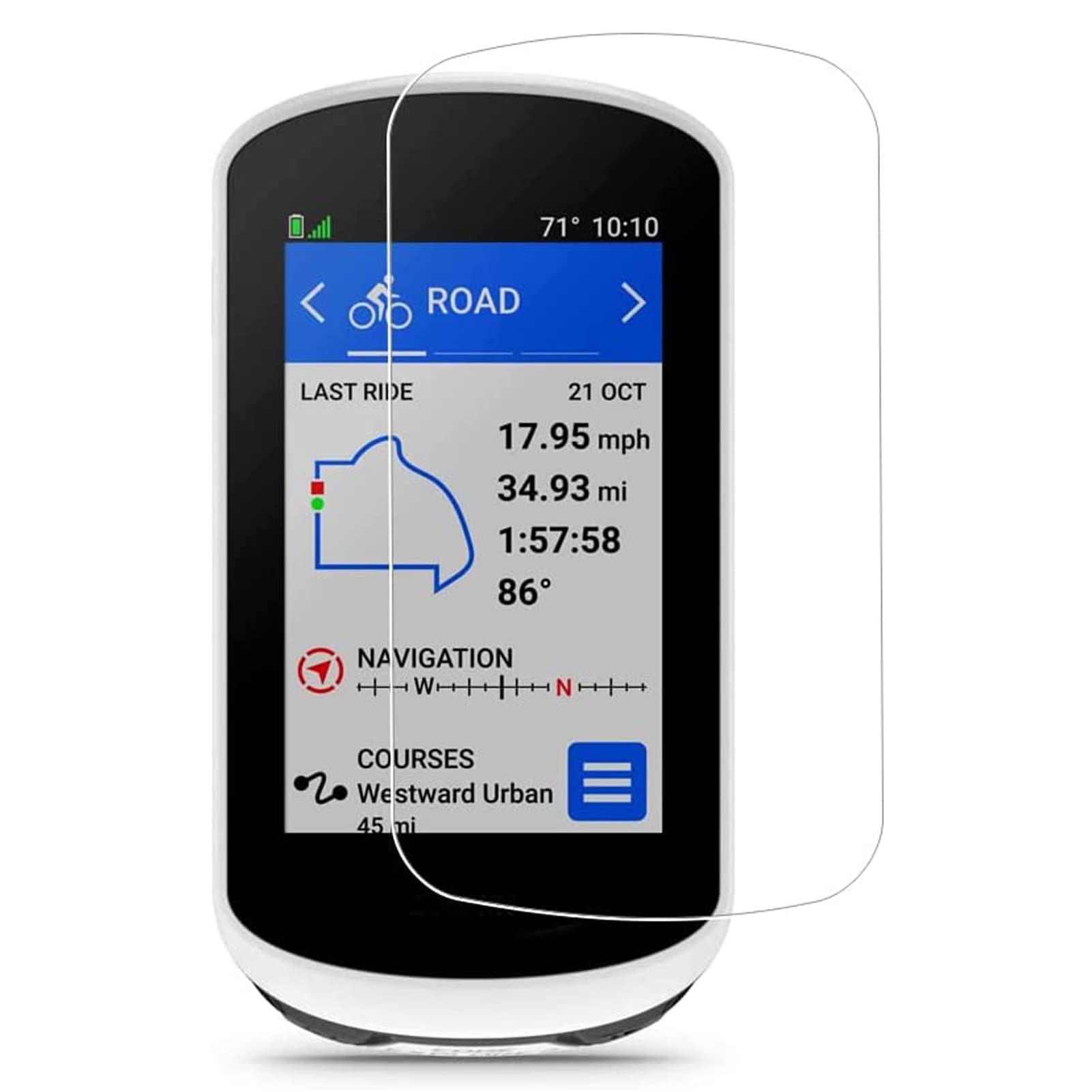Premium Tempered Glass Screen Protector for Garmin Edge Explore 2 - Shatterproof HD Clear Film with Bubble-Free Installation | Perfect for Cycling, Hiking & Outdoor GPS Navigation
