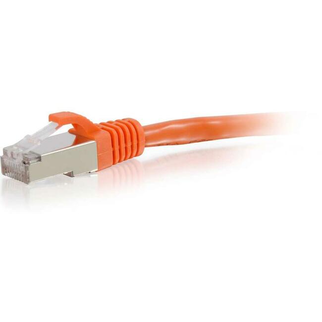 14Ft Cat6 Snagless Shielded (STP) Ethernet Network Patch Cable - Orange - High-Speed Internet & Gaming, Home Office & Data Center Use