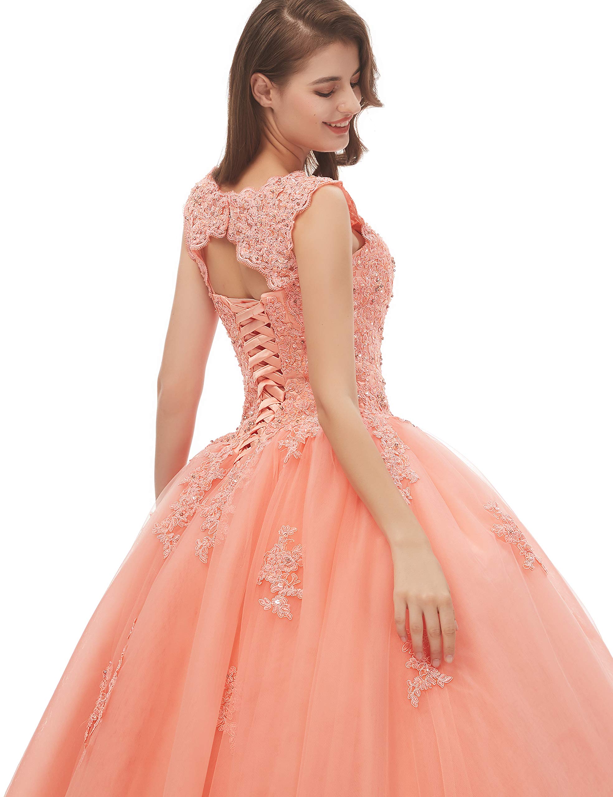 Elegant Navy Blue Quinceanera Dress for Women - V Neck Sleeveless Formal Gown with Embroidery & Beading | Sexy Open Back Prom Dress | Perfect for Quinceañeras, Proms, Weddings & Special Occasions