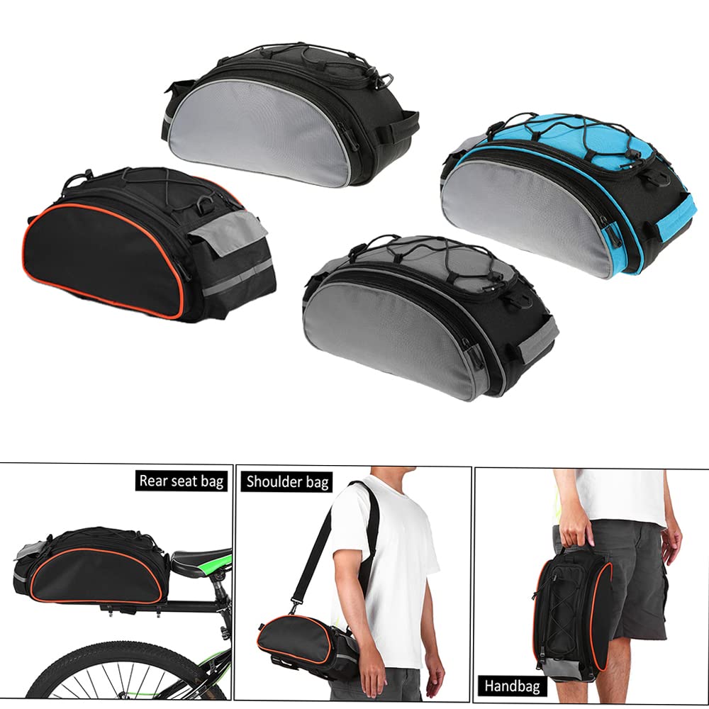 Lixada Waterproof Bicycle Pannier Bag - Bike Rear Seat Saddle Bag with Shoulder Strap for Mountain Cycling & Outdoor Adventures - Perfect for Commuting, Grocery Shopping & Camping Trips