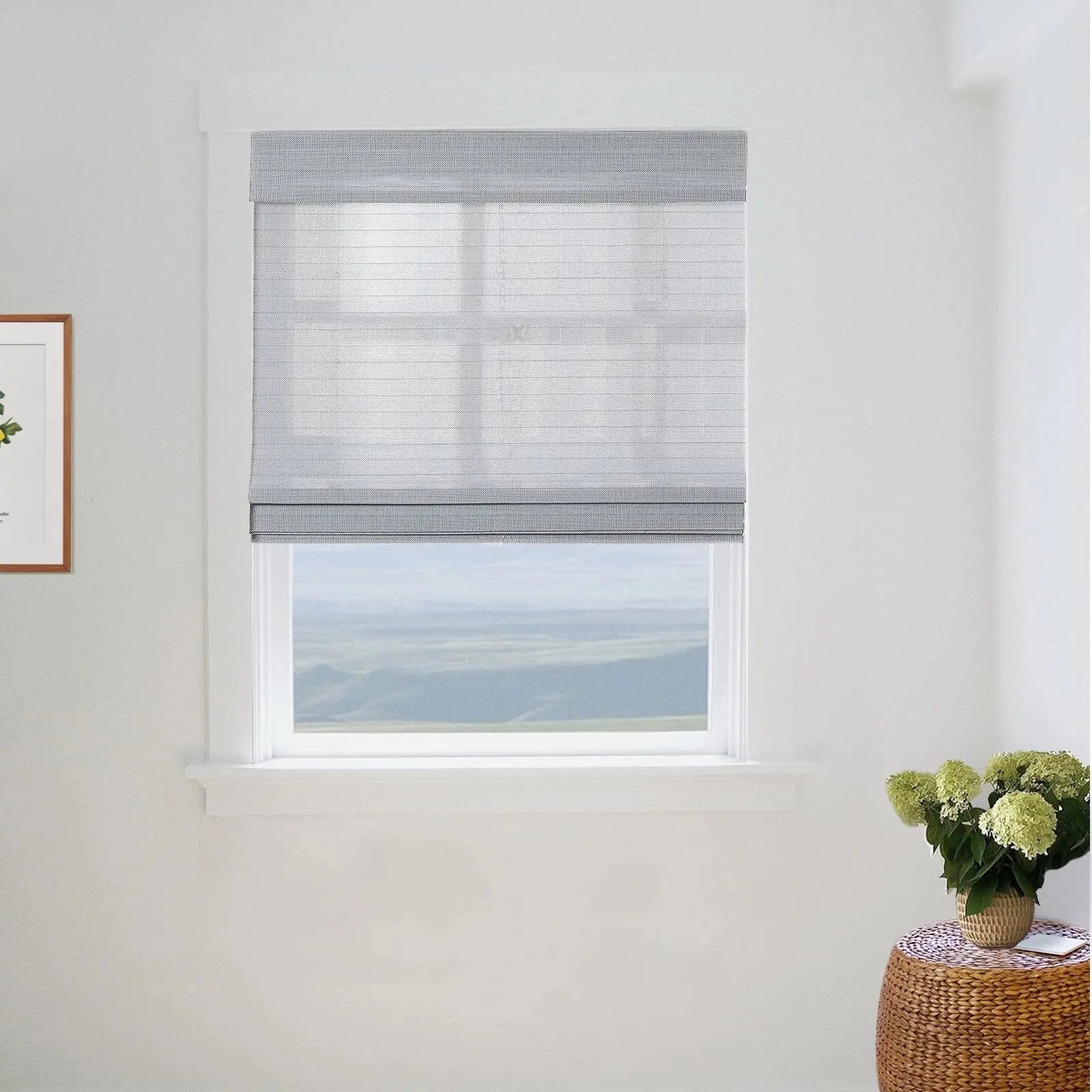Natural Woven Bamboo Shade - Handmade Eco-Friendly Window Blinds for Home & Office | Perfect for Living Room, Bedroom, and Patio Decor