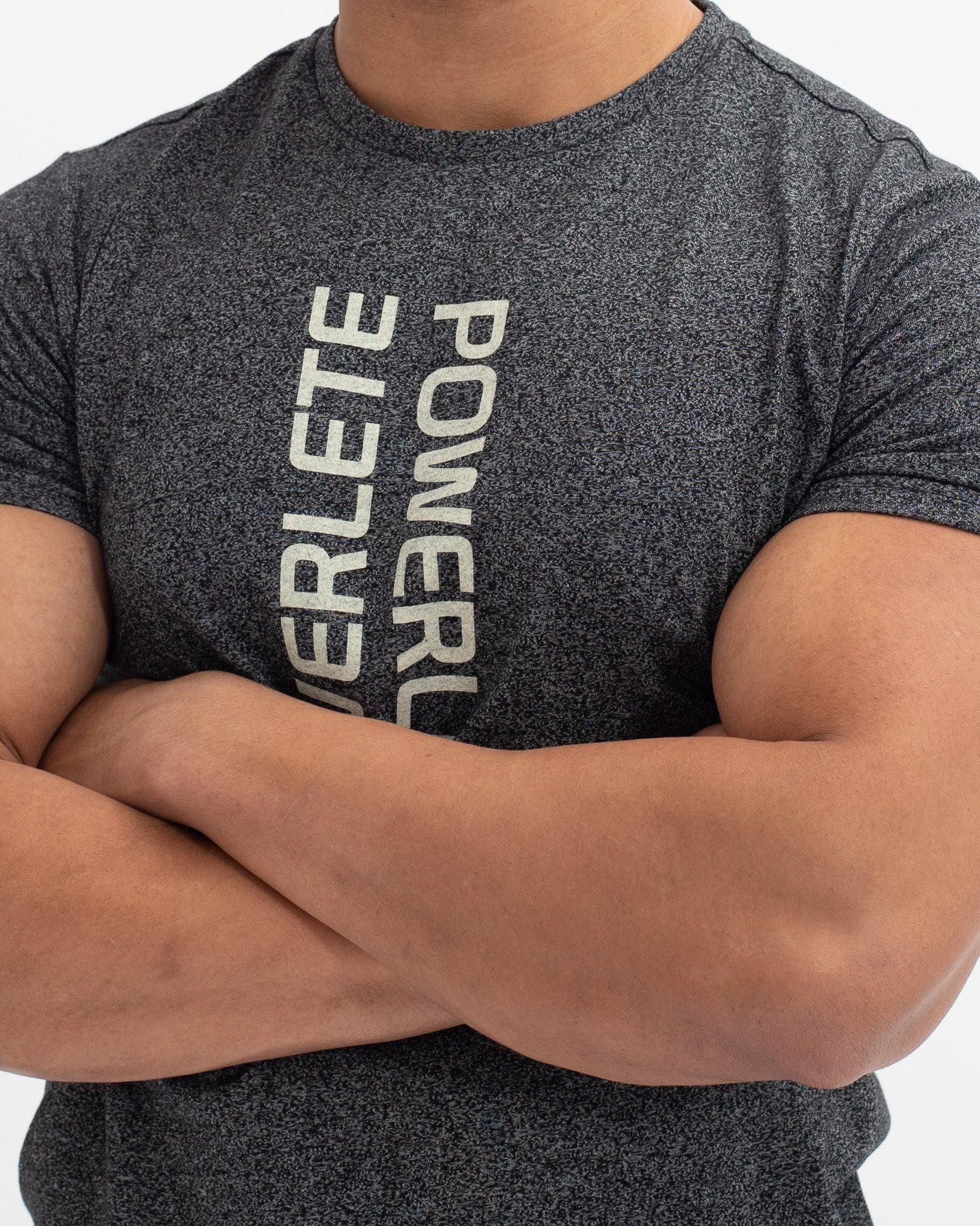 Powerlete Evolve Men's Performance T-Shirt - Black | Moisture-Wicking & Breathable Workout Tee for Gym, Running & Casual Wear