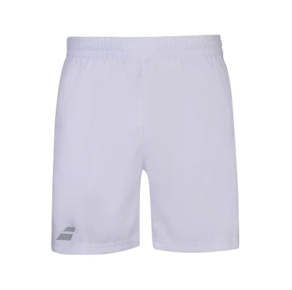 Babolat Boys' Tennis Shorts - White | Breathable & Comfortable for Junior Tennis Players | Perfect for Training & Matches