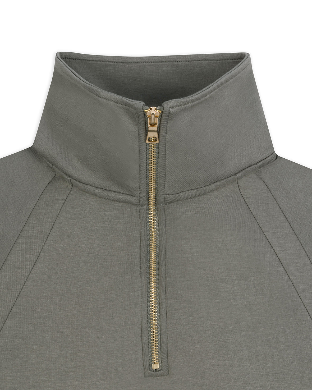 LuxeComfort Scuba Half Zip Sweatshirt for Women - Soft Fleece Pullover Hoodie, Lightweight Casual Sweater (Green) - Perfect for Workout, Lounge & Outdoor Activities