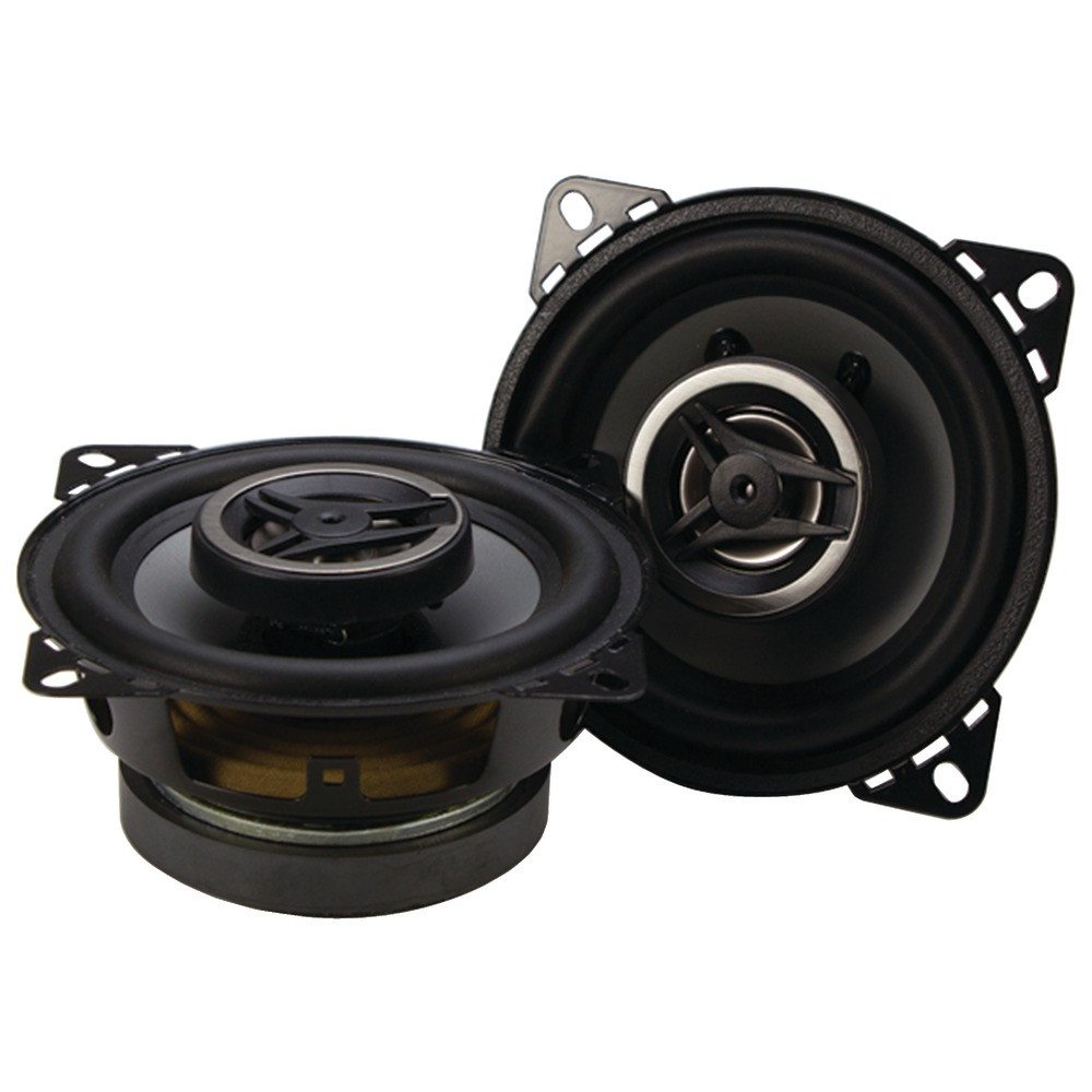 Crunch CS4CX 4-Inch Full-Range Coaxial Car Speakers - High Performance Audio for Vehicles (Black) | Perfect for Car Audio Upgrades, Truck Sound Systems & Marine Applications