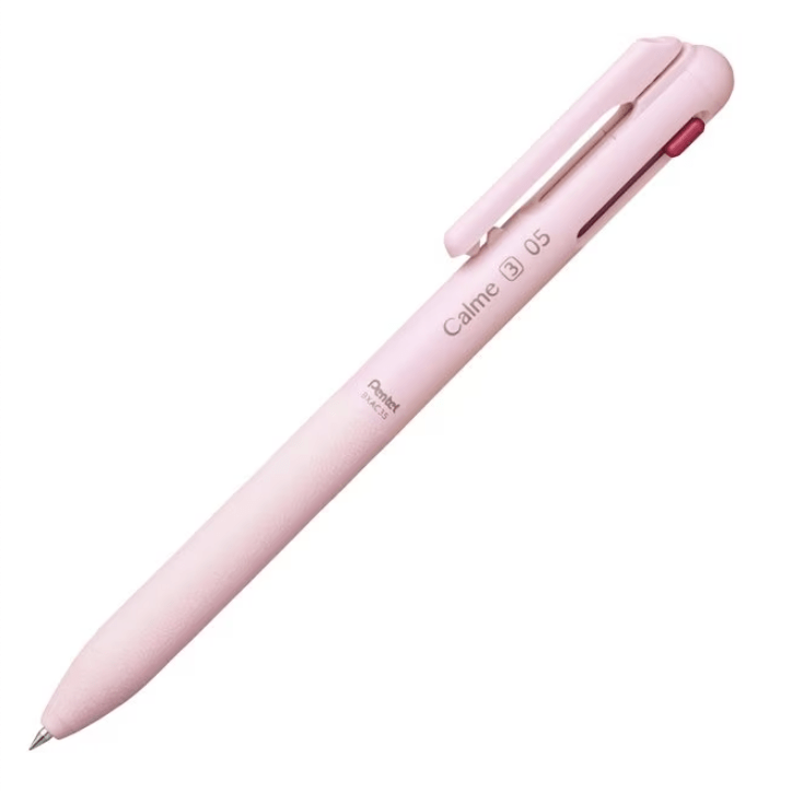 Calme 3-Color Ballpoint Pen Set - Smooth Writing Multi-Colored Pens for School, Office & Note Taking | Pentel