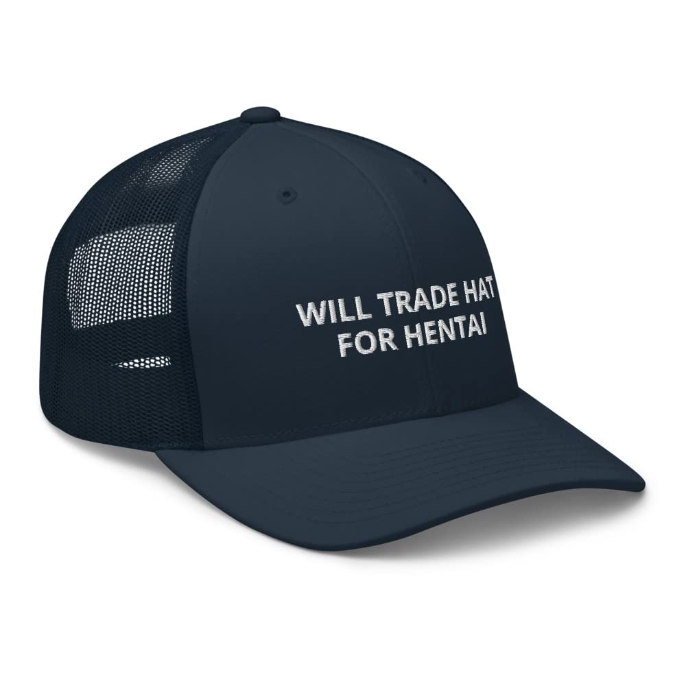 Hentai Anime Trucker Cap - Adjustable Cotton Snapback Hat for Men & Women | Perfect for Cosplay, Conventions, and Streetwear Fashion