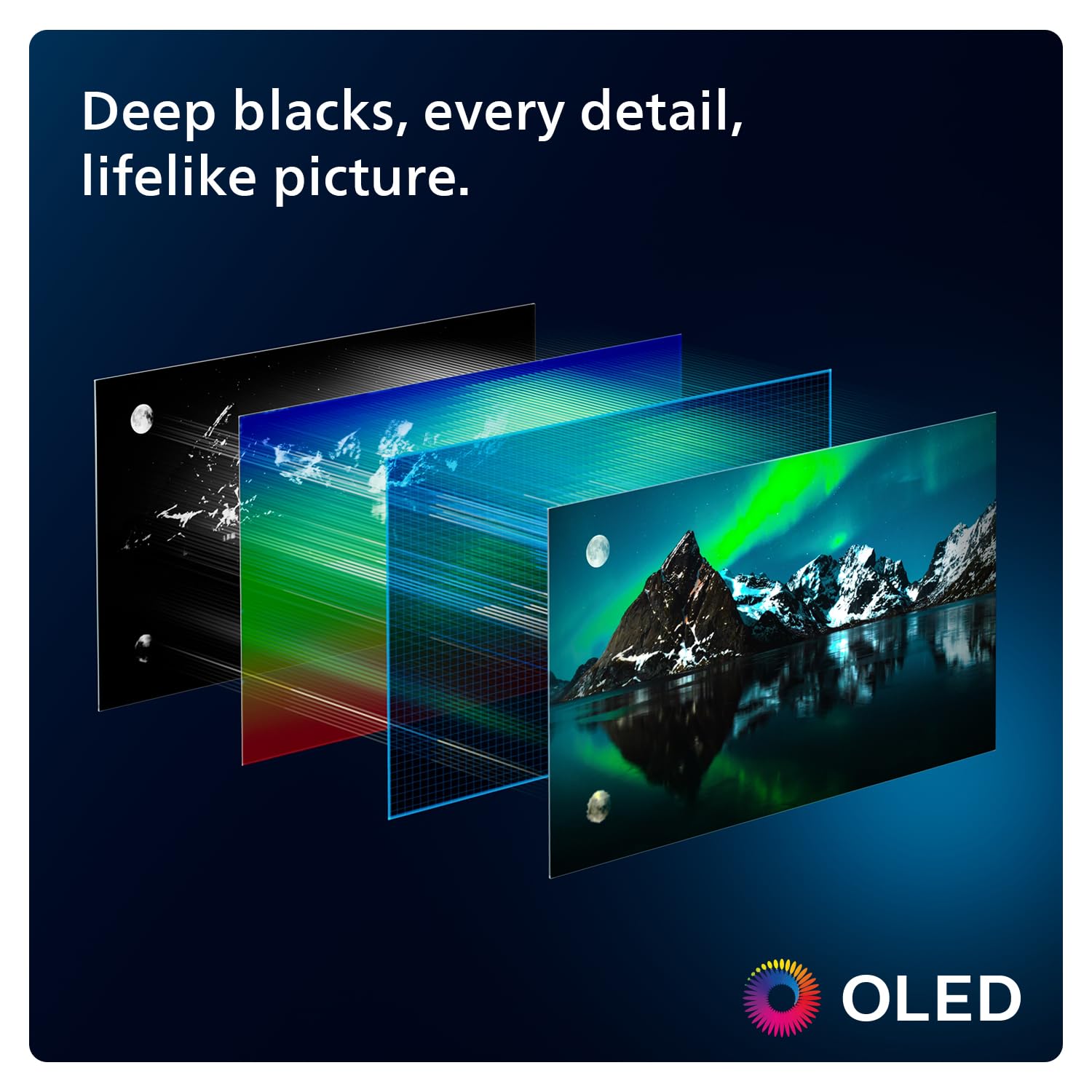 Philips Ambilight 48OLED809 48-inch 4K OLED Smart TV with P5 AI Perfect Picture Engine | Ultra HD Google TV, Dolby Vision & Atmos | Alexa & Google Assistant Compatible | Perfect for Home Theater & Gaming Setup