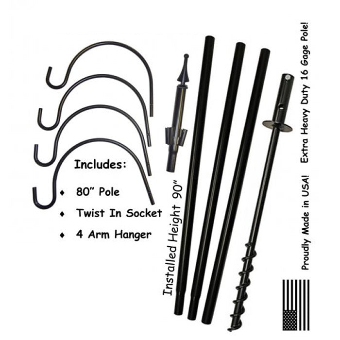 Super Tall Quad Hanger - 4-Tier Space Saving Closet Organizer for Pants, Scarves, Belts & Ties | Perfect for Small Closets, Dorm Rooms & RV Storage