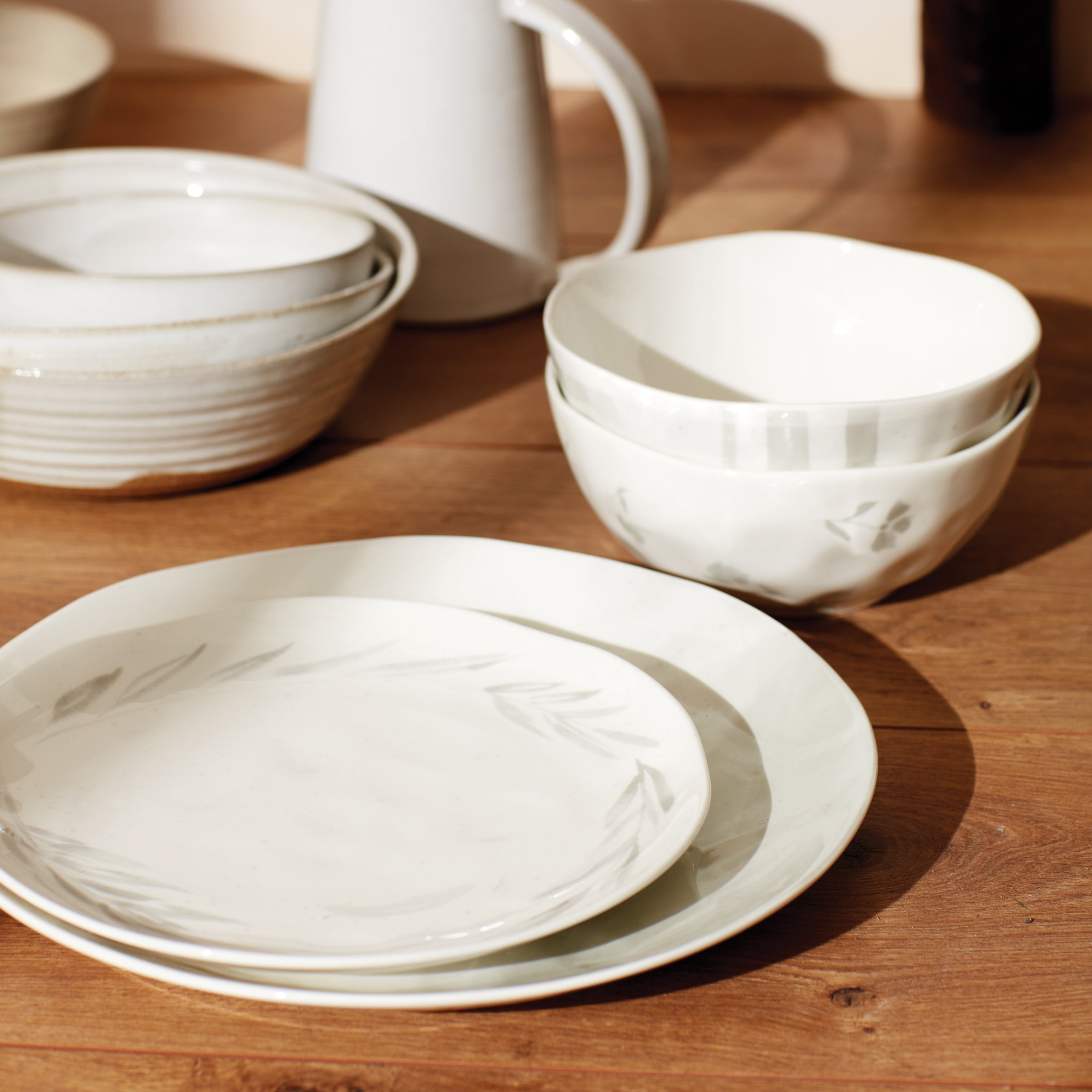 Oyster Bay 4-Piece Assorted Accent Plates Set - Elegant Dinnerware for Entertaining, Home Decor & Special Occasions