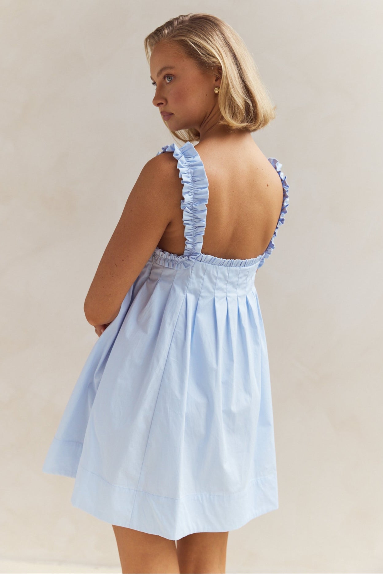 Lila Mini Dress for Women - Flirty Blue Summer Dress | Perfect for Beach, Party & Date Night