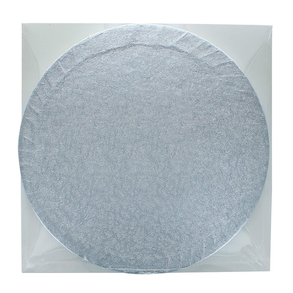 Culpitt 12-Inch Round Silver Cake Drum Board with White Cake Box - Professional Baking Supplies for Wedding, Birthday & Party Cakes