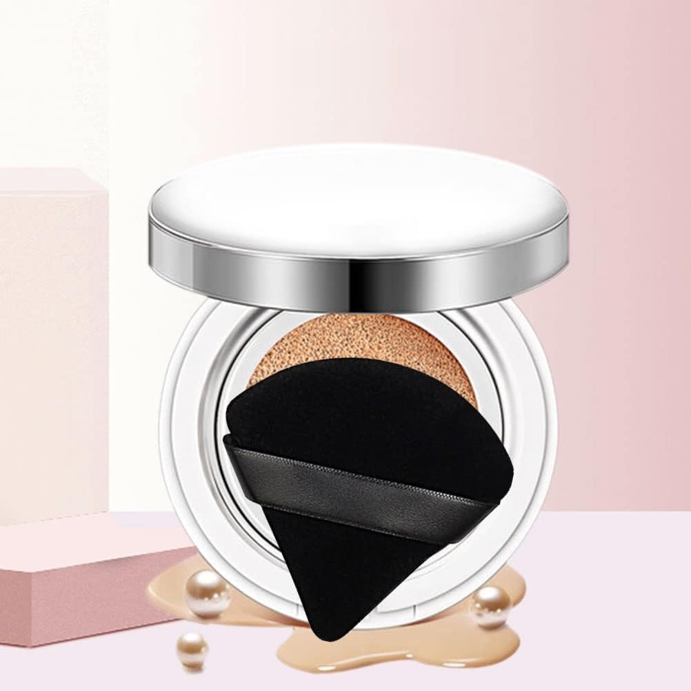 YRTOYS Triangle Soft Powder Sponge with Strap - Premium Foundation & Loose Powder Puff for Flawless Face & Body Makeup | Beauty Blender & Cosmetic Sponge Tool (Pack of 1, Multicolor) | Perfect for Daily Makeup, Contouring & On-the-Go Touchups