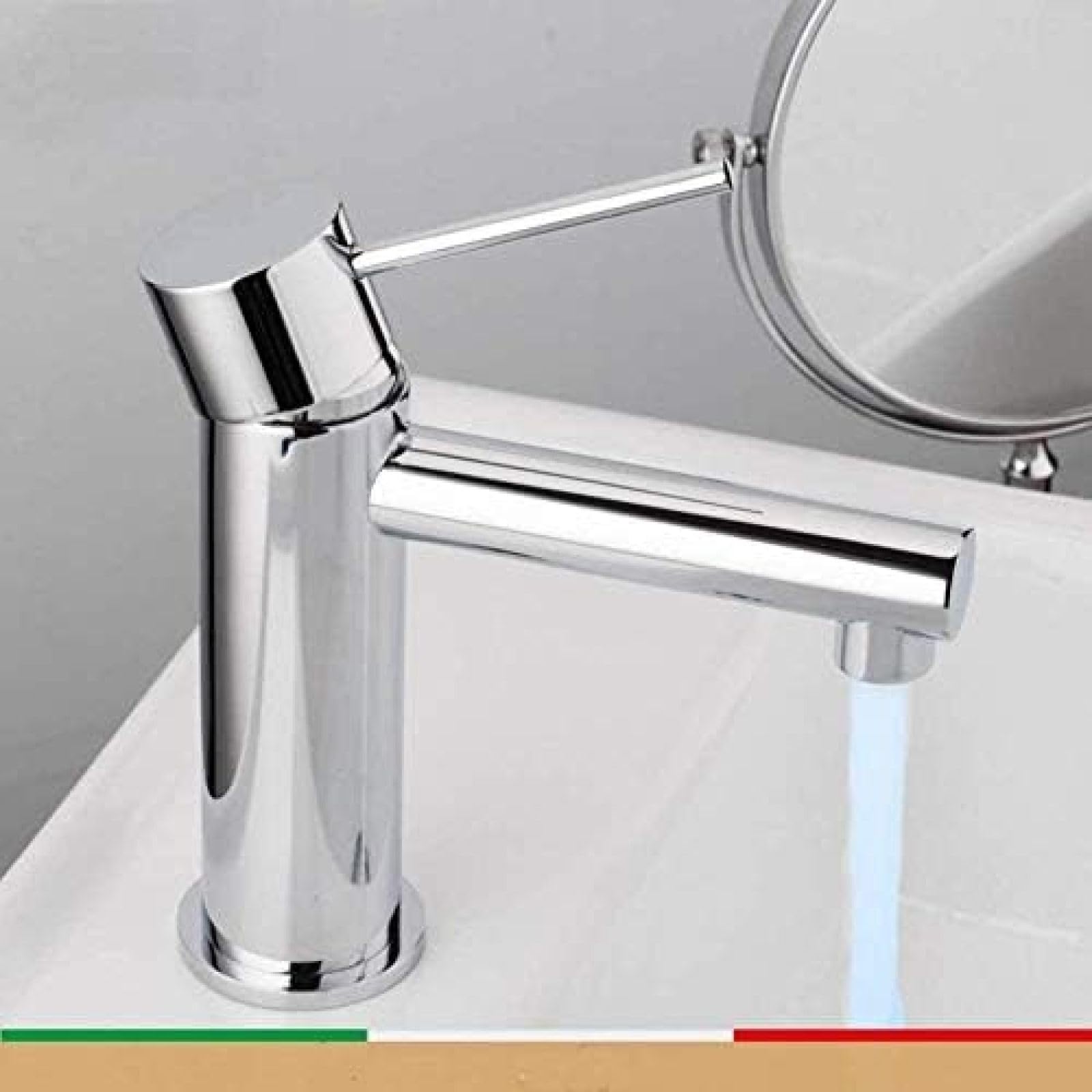 CRJUS Brass Kitchen Faucet with Pull Down Sprayer - High Arc Waterfall Sink Mixer Tap for Modern Kitchen & Bathroom - Ideal for Washing Dishes, Filling Pots & Hand Washing