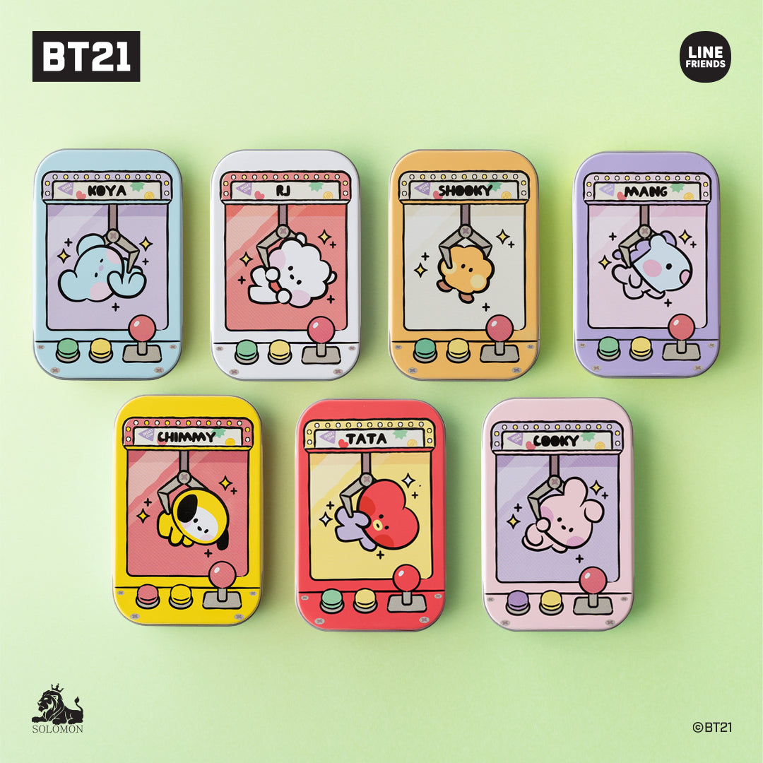 BT21 Mini Sticker Tin - Shooky Character Cute Vinyl Decals for Laptops, Water Bottles & Phone Cases - Korean K-Pop BTS Merch Collectibles