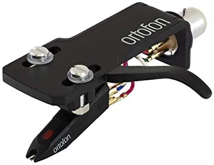 Ortofon OM Pro S DJ Cartridge with SH-4 Headshell - 2 Pack Bundle with Liquid Audio Polishing Cloth - Perfect for DJs & Turntable Enthusiasts - Professional Vinyl Setup for Clubs & Home Studios