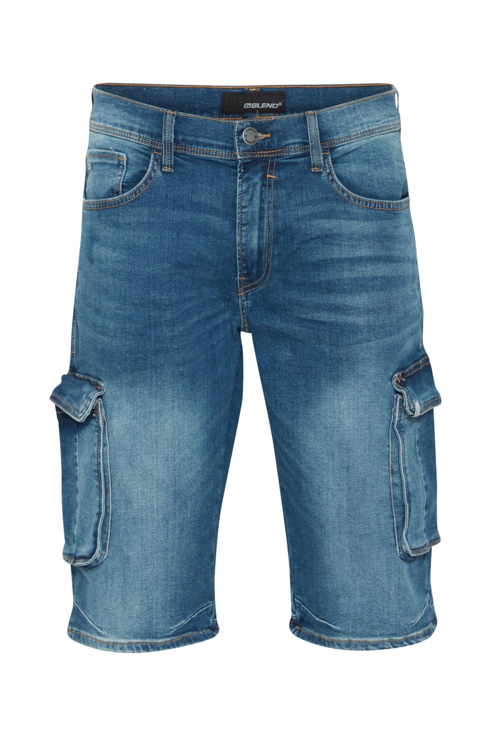 BLEND Men's Denim Shorts - Stretch Comfort Fit Casual Jean Shorts for Men | Perfect for Summer, Beach, and Outdoor Activities