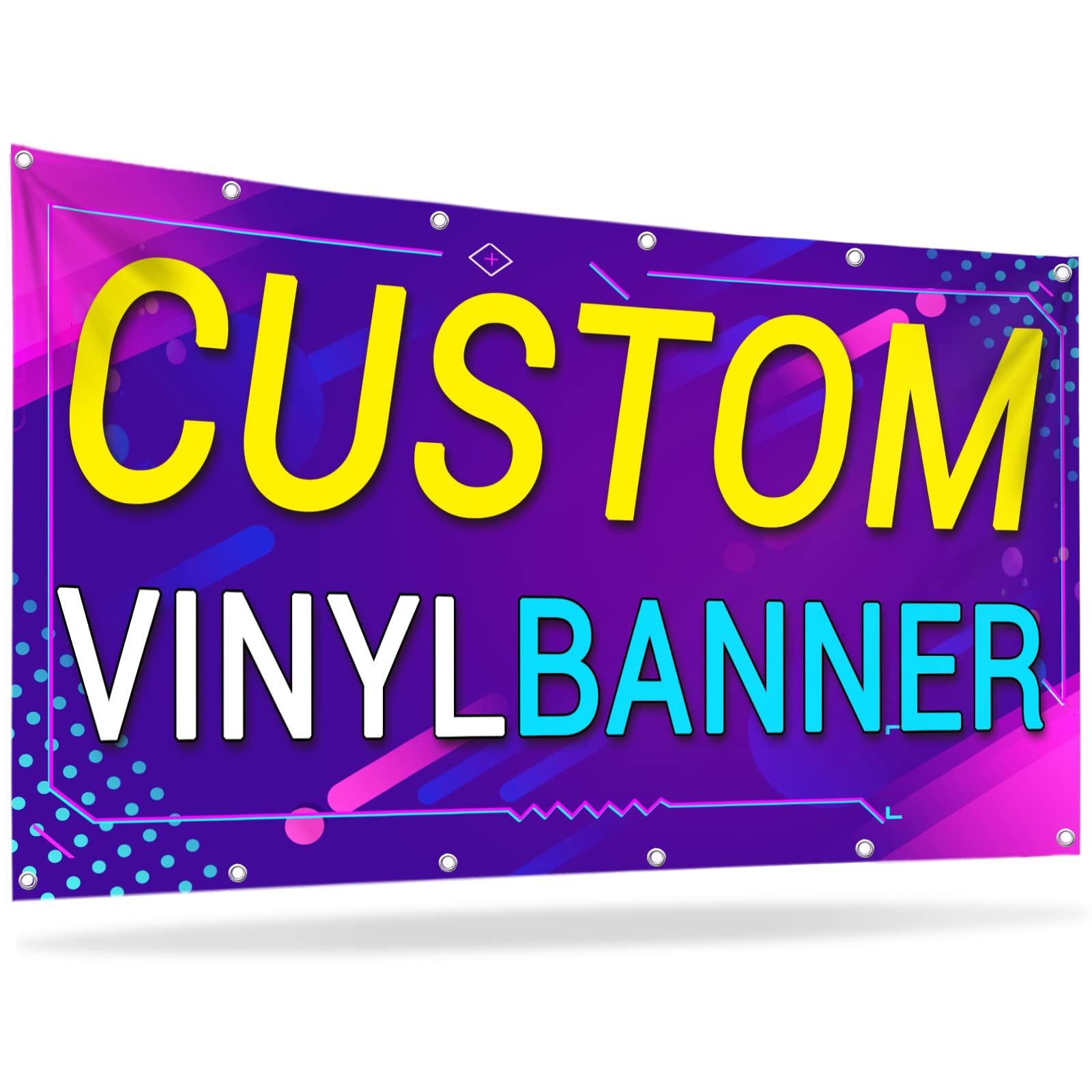 Custom Vinyl Banners & Signs - Personalized Any Size & Design for Business, Events, Parties | Indoor & Outdoor Use for Weddings, Graduations, Trade Shows & Store Promotions