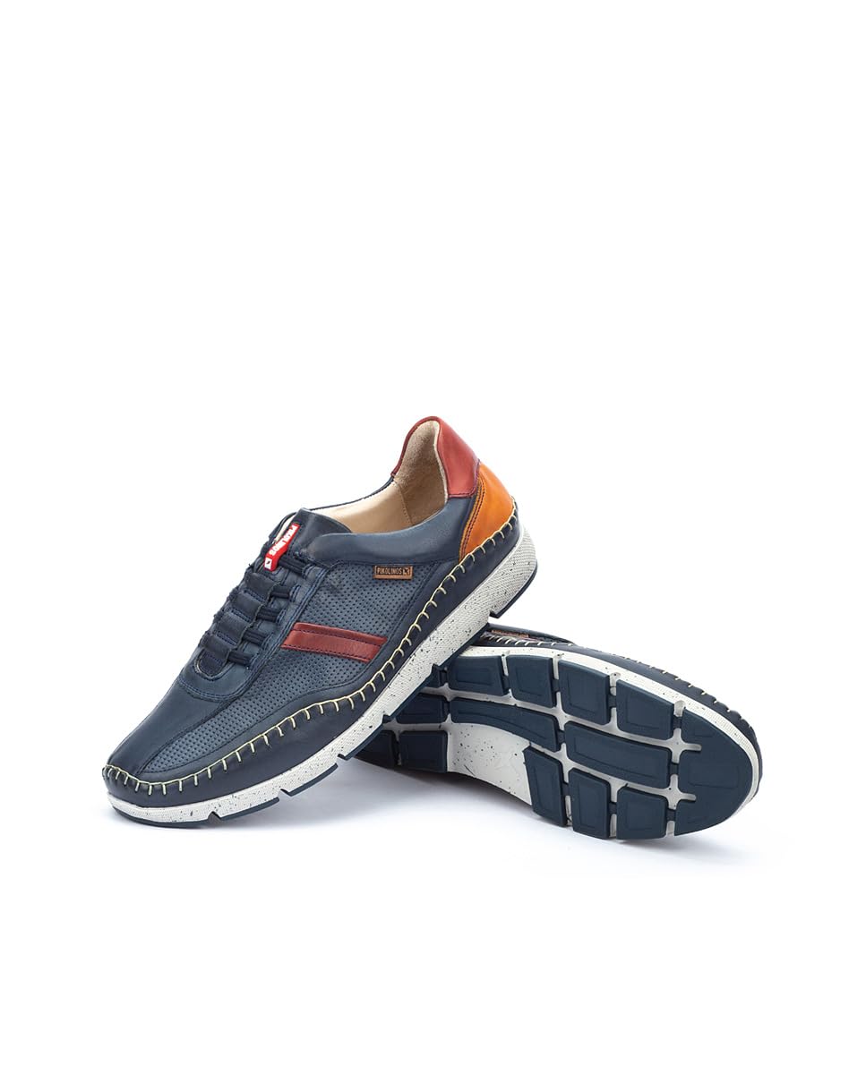 PIKOLINOS Men's Leather Sneakers - Comfortable & Stylish Casual Shoes for Walking, Travel & Everyday Wear