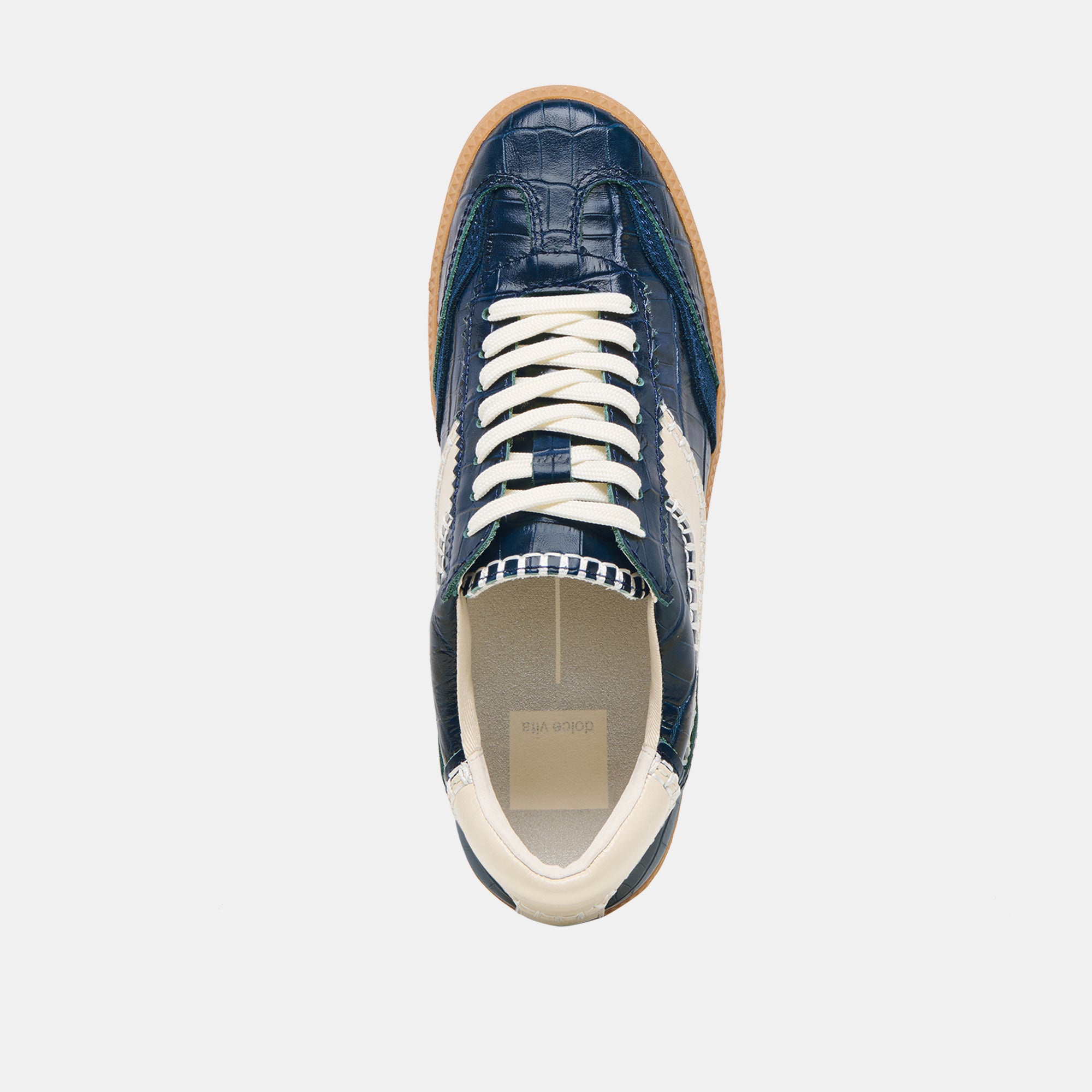 Premium Stitch Sneakers in Ink Color - Genuine Crocodile Embossed Leather for Men & Women - Perfect for Casual Wear, Street Style & Everyday Comfort