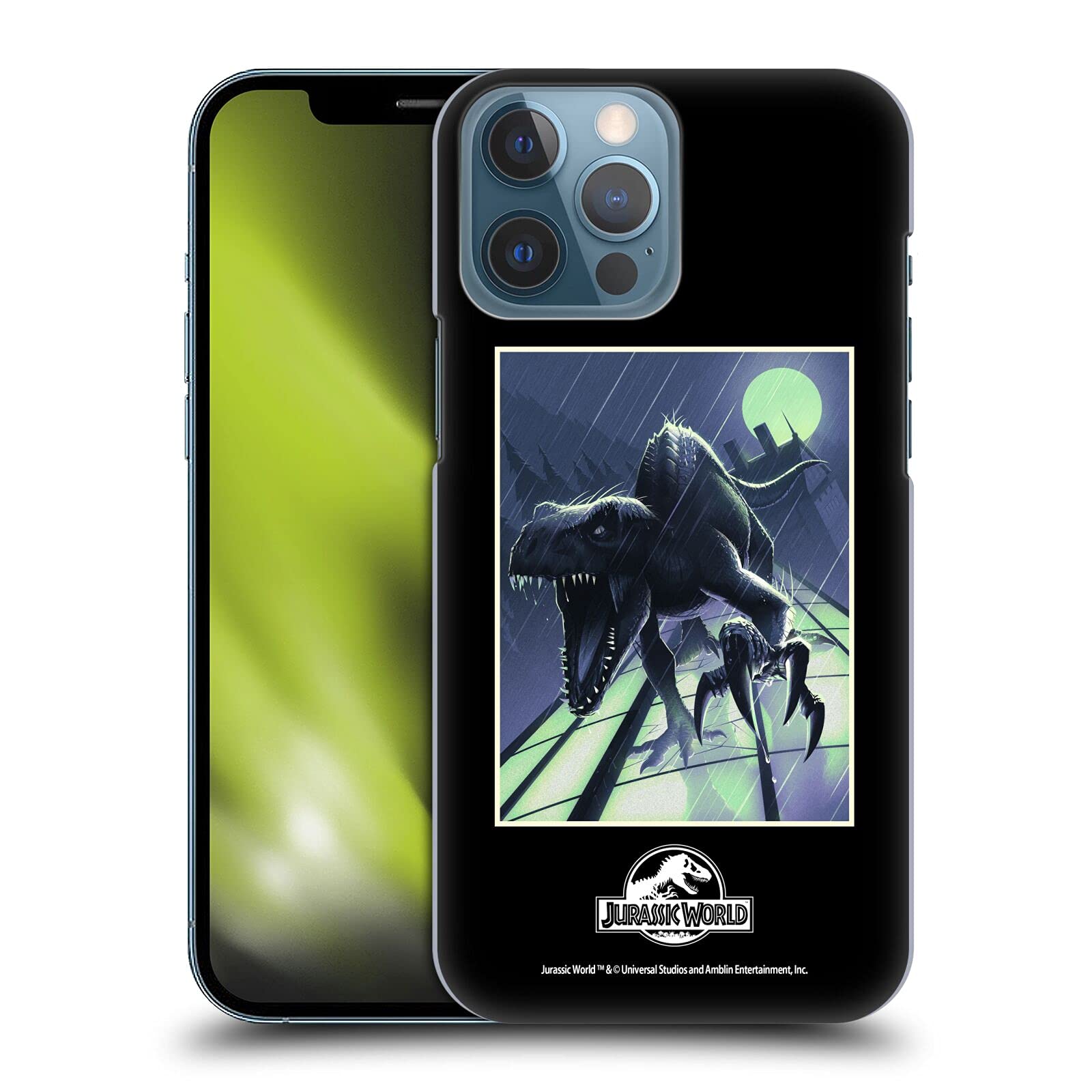 Official Jurassic World Indoraptor Vector Art Hard Case for iPhone 13 Pro Max - Durable Protective Phone Cover with Licensed Design - Perfect for Movie Fans, Collectors & Everyday Use