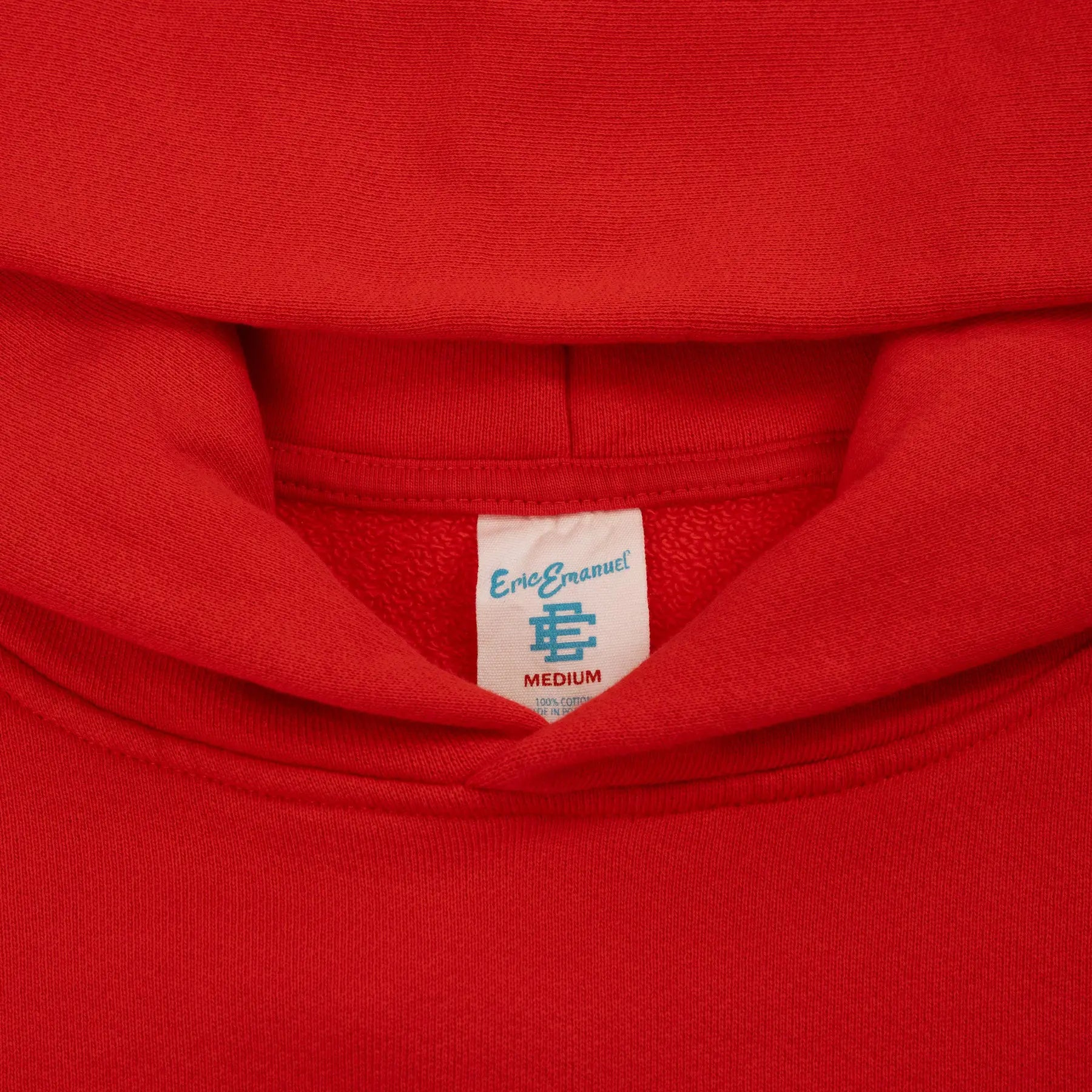 Eric Emanuel EE Basic Red Hoodie - Men's Streetwear Pullover Sweatshirt for Casual & Urban Fashion | Gym, Lounge, Everyday Wear