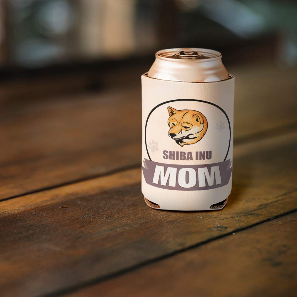 Insulated Can Sleeves for Beer & Drinks - Cute Shiba Inu Dog Design, Perfect for Pool Parties, BBQs & Gifts for Dog Lovers