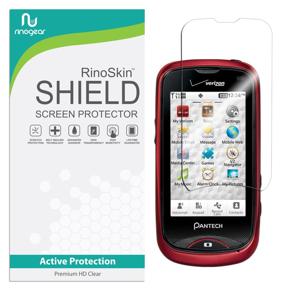 RinoGear Flexible TPU Screen Protector for Pantech Hotshot - Case Friendly, Full Wet Install Kit with Solution Spray - Anti-Scratch, Bubble-Free Protection for Everyday Use