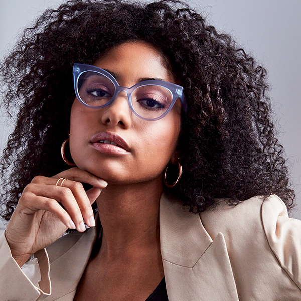 Ruth Icy Blue Prescription Glasses - Stylish & Comfortable Eyewear for Men & Women | Perfect for Reading, Driving & Daily Use