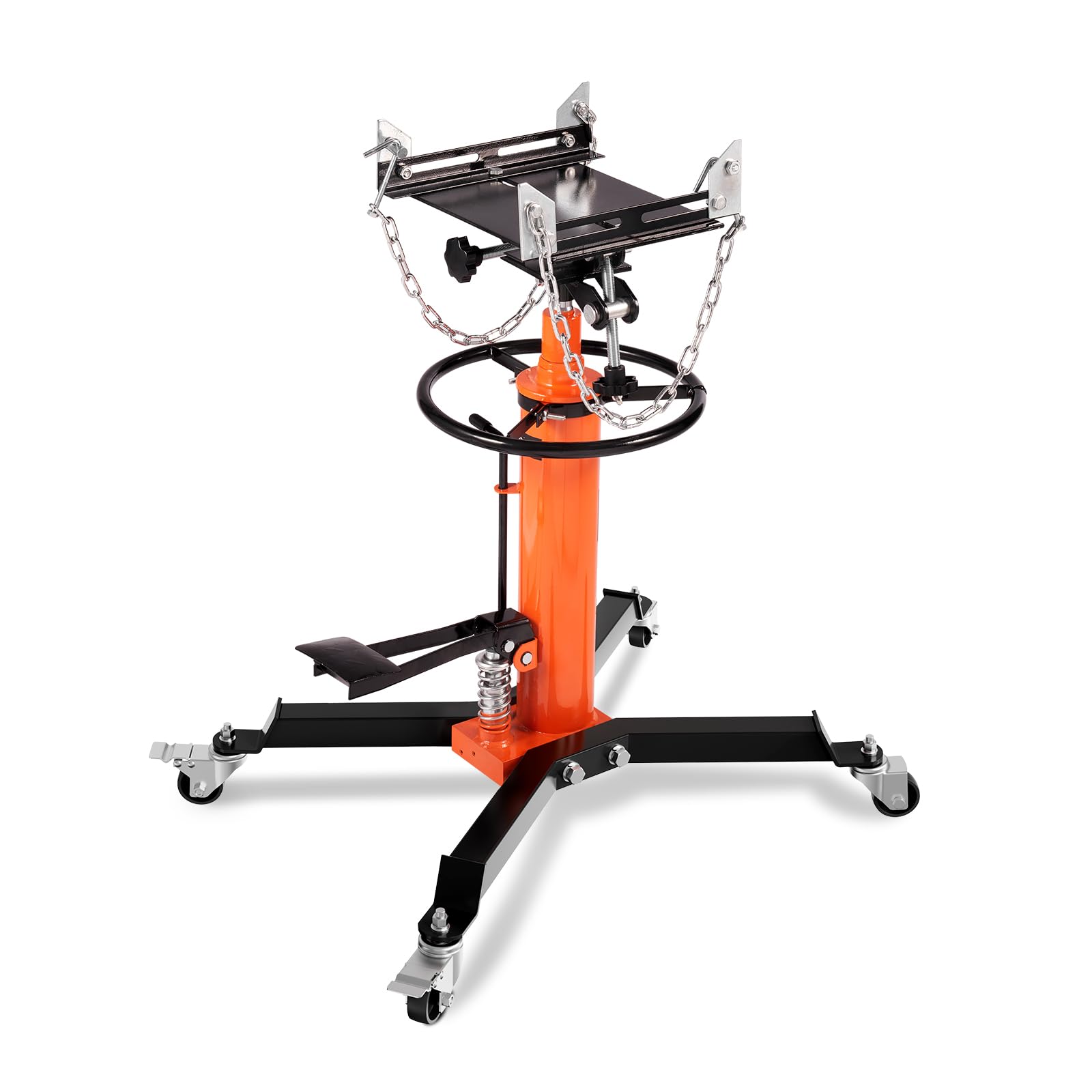 VEVOR 1322 lbs Hydraulic Transmission Jack - 3/5 Ton Capacity, 34.3