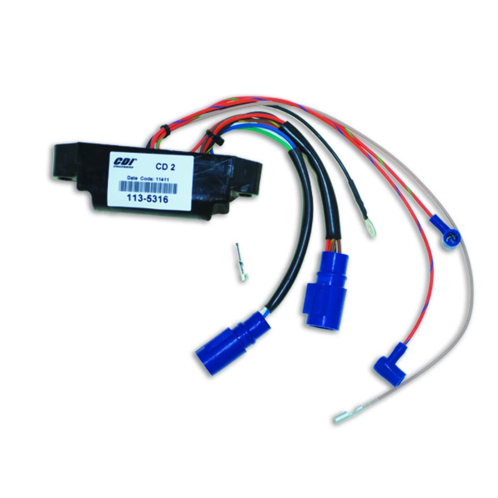 CDI Electronics Johnson Evinrude 113-5316 Power Pack 6700 RPM Limit - Replacement Ignition Coil for Outboard Motors - Perfect for Marine Boating & Fishing Scenes