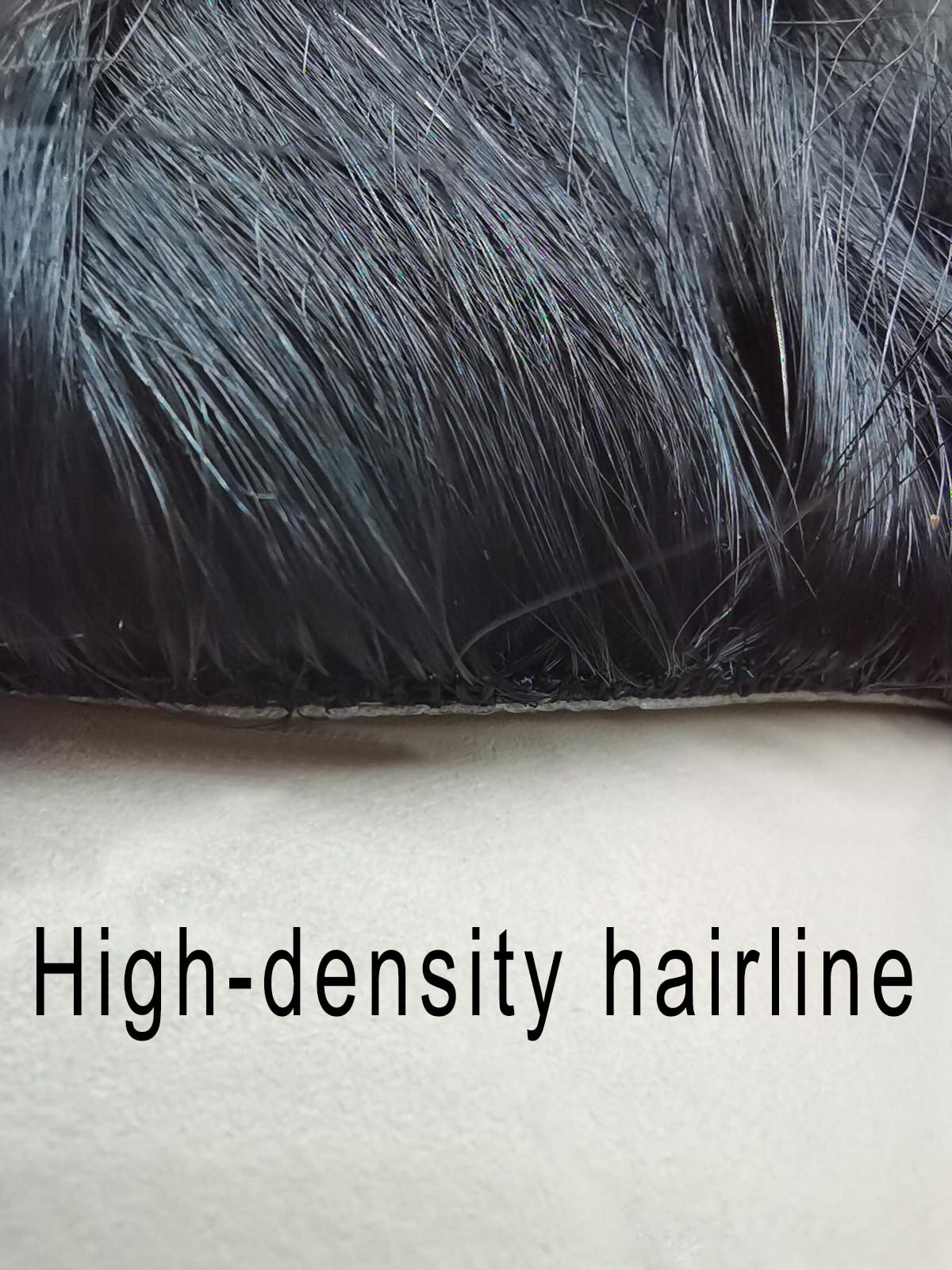100% European Real Human Hair Toupee for Men - Mono Lace Hair Replacement System with PU Perimeter (#1B Off Black, 6x9) | Natural Looking Hairpiece for Thinning Hair & Baldness Cover | Perfect for Daily Wear, Special Occasions & Confidence Boost