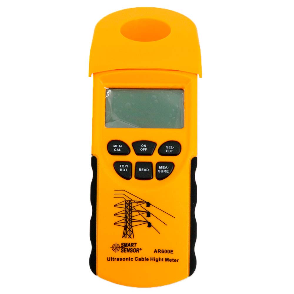 AR600E Digital Handheld Ultrasonic Cable Height Meter Tester - 3-23m Range for Utility Pole, Transmission Line & Construction Measurement | Portable Height Measuring Instrument for Power Line Maintenance, Tree Trimming & Safety Inspections
